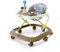Girello da bambino e ragazza, evolutivo, 2 in 1, girello pieghevole con 4 altezza regolabile, con musica + vassoio rimovibile, 6+ mesi (67 x 72 x 92 cm, cachi)