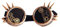PLCPDM Retro Steampunks Brille mit Nieten Halloween Dekorative Brille Gear Brille Steampunks Brille für Cosplay Hobbyisten
