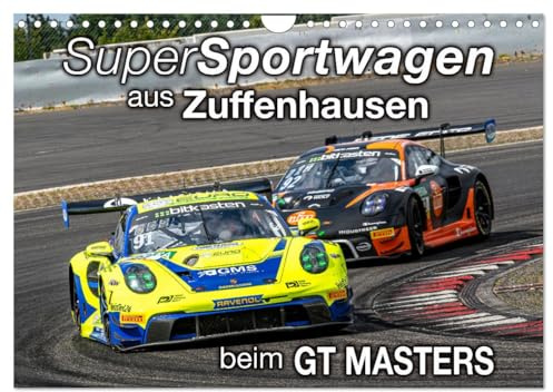 Super Sportwagen aus Zuffenhausen beim GT MASTERS (Wandkalender 2026 DIN A4 quer), CALVENDO Monatskalender: Spektakuläre Rennszenen der ... auf dem Nürburgring (CALVENDO Sport)