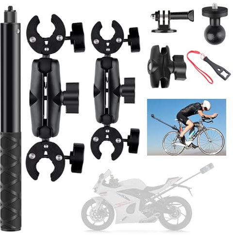 para Insta 360 x4 Accesorios,Soporte De Cámara,Rotación De 360 Grados,Abrazadera Doble,Aluminio,Estabilidad Doble,para Insta360 x4,x3,x2,para One RS,para Ace,Ace Pro