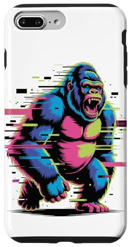 Glitch Art Gorilla Silverback Gorillas Case for iPhone 7 Plus/8 Plus