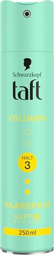 Taft Haarspray Volumen für trockenes Haar Haltegrad 3 (250 ml), bis zu 24h | Das Haarstyling-Spray für trockenes Haar verleiht Volumen und Halt, ohne Silikone, für bis zu 24h Halt, mit HaptIQ System