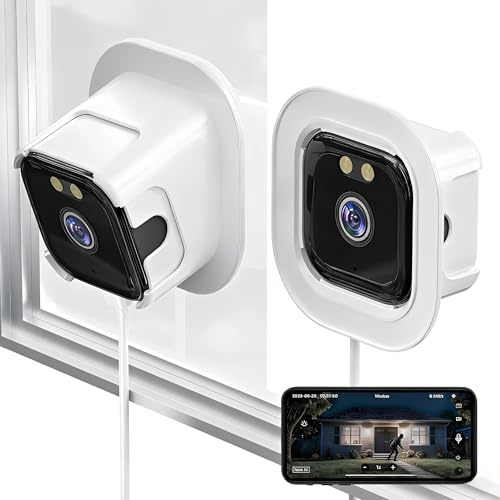 Yanmis 2K Window Camera, 2.4GHz & 5GHz WiFi Indoor Camera for Home Security, with AI Full Color Night Vision, PIR Motion Detection, Anti Glare (White)