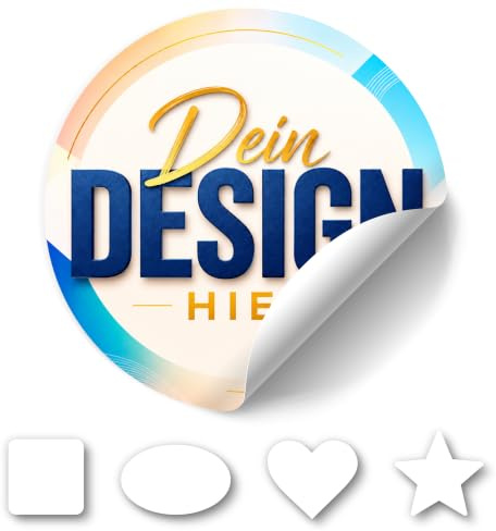 Meinearmbänder Personalisierte Vinyl Aufkleber mit Eigenem Logo – Wasserfeste Individuelle Sticker für Unternehmen, Verpackungen, Produkte & Werbung – Benutzerdefinierte Etiketten