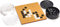 Yellow Mountain Imports Buchenholz-Furnier 1 Zentimeter Geätztes 9 x 9 Go-Spielbrett-Set für Anfänger mit Einseitig Konvexen Melamin-Steinen - Klassisches Strategie-Brettspiel (Baduk/Weiqi)