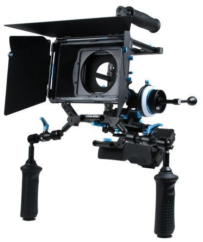 Fotga DP Series professionelle DSLR-Rig Set Film-Kit Film Making-System Follow Focus + Matte Box + Top Handle + 15mm Schienen-Rod-Trägerplatte + Peitsche + Frontgriff + C- Bracket + Power Supply System, die beste Wahl für DIY Ihre Rig Set, Verkauft nach Hersteller direkt. (M1 rig set)