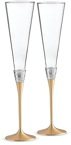 Vera Wang with Love Toasting Flute Pair Gold