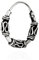 NKlaus Einzel 925 STERLING SILBER Keltische Bali Ohrschmuck Creole klein 12mm 7087