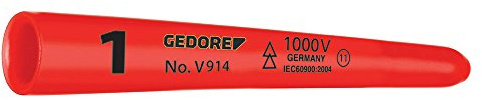 Zählertülle No.1 rot L.80mm D.10mm Kon