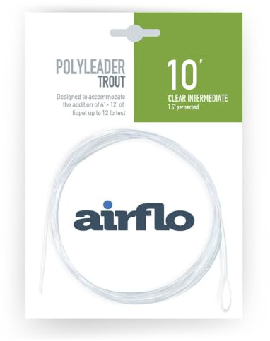 Airflo Polyleader Trout 10' Length Clear Intermediate