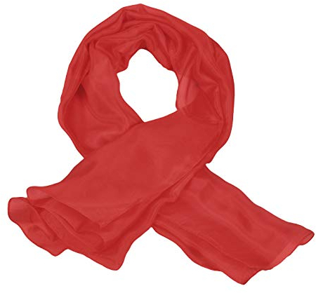 Toutacoo, Tuch, Seidentuch, Seidenschal, Quadratisch - Damen Rot