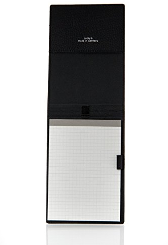 Tooly Vollrindleder Schreibmappe in schwarz mit DIN A 6 Block