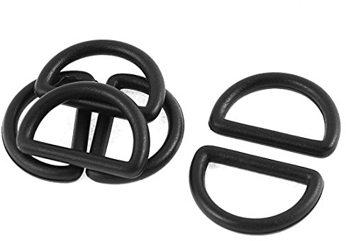 sourcing map 6 Stück D Ring Leiterschnalle Plastik Handtasche Kleidung Gürtel D Geformt Ring Schnallen Haken Schnellverschluss de