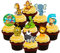 Made4You 6th Birthday Jungle/Zoo Animals Edible Cupcake Toppers - Stand-up Wafer Cake Decorations (Pack of 72)