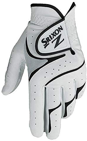 Srixon Z Herren-Golfhandschuhe, Allwetter-Golfhandschuhe, Weiß/Schwarz, Größe M, Linke Hand
