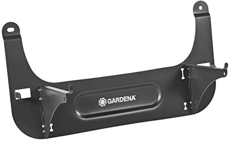 Gardena Wandhalterung: Wandmontageset für Sileno city und smart Sileno city, sichere und platzsparende Überwinterungsmöglichkeit aus Metall, Platz für Mähroboter und Ladestation (4045-20), Dunkelgrau