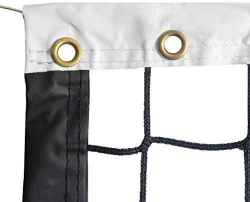 Aoneky Volleyballnetz 9,5x1M, geflochtenes Netz ohne Knoten, quadratisches Netz 9x9cm, Vierseitige zweilagige verstärkte Kante, Volleyball-Trainingsnetze für Garten, Innen und Außen