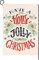 BLKWHT Weihnachts-Flagge, Weihnachtsdeko, 12,5 x 45,7 cm 12.5x18 Christmas D