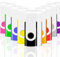 Clé USB 4 Go Lot de 10, 4Go Clef USB Paquet de 10, JBOS 4GB USB Clé Pivotante Flash Drive USB2.0, Clé de Disque Gig Stick, 4 GB, 4 Go, Multicolores