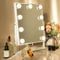 Hansong Vanity Mirror with Lights Light Up Hollywood Makeup Mirror with 9 LED Bulbs Tabletop 360 Rotation with 10x Magnifying Mirror