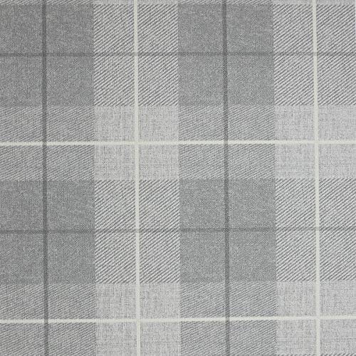 Grey Country Tartan Wallpaper Checked Textured Hessian Paste Wall Vinyl YöL