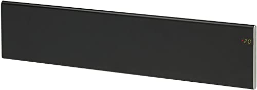 ADAX NEO NL - Elektroheizkörper - 1200W, Schwarz | Thermostat mit Zeitschaltuhr, Wochenmodus | Heizung Elektrisch | Wandkonvektor | Elektroheizung Wandmontage | Heizkörper Elektrisch, 200mm, KDT