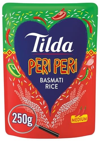 Tilda Microwave Peri Peri Basmati Rice, 250g