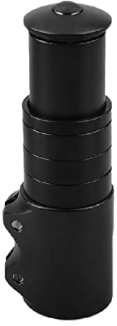 YAPJEB Fahrrad MTB Gabelschaft Extender Fahrrad Lenker Riser Adapter Aluminiumlegierung Head Up Adapter Flexible Einfache Installation Geeignet für Mountainbike, Rennrad (Schwarz)