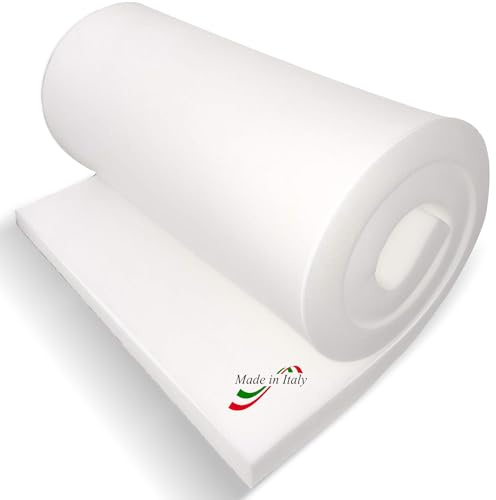 TENDEEVOLUTION Goma Espuma para Tapizar Densidad 30, Espesor de 1 a 10 cm. Plancha de Espuma 200x100 cm para Cojines, Sofás y Acolchado en Poliuretano Expandido (Espesor 8 CM)