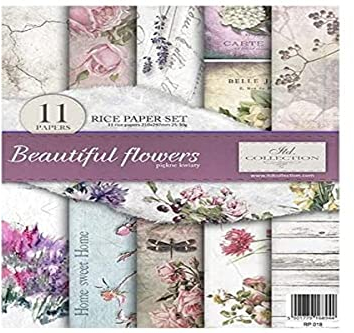 ITD Collection - Decoupage Papier A4 - Decopatch Papier 29,7 x 21 cm - Scrapbooking - Dekorpapier für DIY Alben Bullet Journals (RP018)
