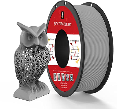 PETG+ Filament 1.75mm, PETG+ 3D Printer Filament, Dimensional Accuracy +/- 0.02mm,3D Printing Filament for 3D Printers, 1Kg/ 1Spool Grey