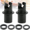 QINBINENG 2 Stück Luftventil-Adapter, auslaufsicher, Kajak-Luftventil-Anschluss, Boot, Fußpumpe, Schlauchadapter, Anschluss, aufblasbares Kajak, Schlauchboot-Adapter