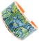 FRONT LINE JEWELRY Van Gogh Schwertlilienringe, bemalte, verstellbare Kupferringe, breite Manschettenringe, Van Gogh Schmuck