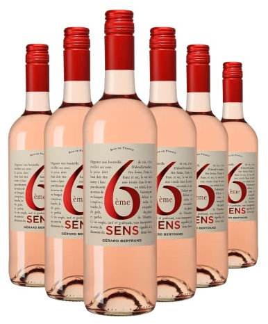 Gérard Bertrand 6ème sens Vin Rosé | Grenache/Syrah | IGP Pays d'Oc Sec | (6 x 0.75 l)