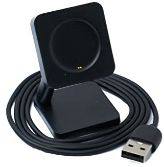 System-S USB 2.0 Kabel 100 cm Ladestation für OnePlus Watch Smartwach in Schwarz