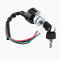 Zündschalter, Universal Auto Motorrad 6-Draht in 9 Pin Stecker Zündschalter, 3 Position 2 Schlüssel Zündschloss Schlüsselschalter