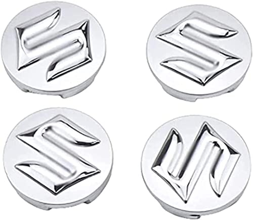 DOCHKA 4 X 54mm Nabenkappen Felgen Kappen Felgendeckel Radkappen Radnabendeckel Nabendeckel Felgenkappen für Suzuki Swift Sport SX4,Silver
