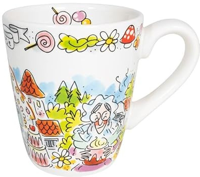 Blond Amsterdam Becher Efteling Hänsel und Gretel, 350ml | Keramik, Efteling Märchendesign, Geschenkidee für Efteling Fans, Mikrowellengeeignet, Handwäsche empfohlen
