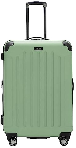 Kenneth Cole REACTION Renegade Luggage Expandable 8-Wheel Spinner Lightweight Hardside Suitcase, Seafoam, 28-Inch Checked