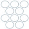 OTOTEC 10PCS Sägeblatt Bohrung Buchse Reduzierring Umwandlungsring Stahl Spacer Adapter Ring für Winkelschleifer Kreissägeblätter Holzbearbeitungswerkzeuge 30x25,4mm