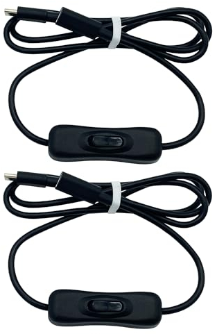 CTRICALVER Cable de extensión de interruptor Type-c C, paquete de 2, 1 m, adecuado para conectar computadoras portátiles, discos duros, ratones, teclados, teléfonos móviles