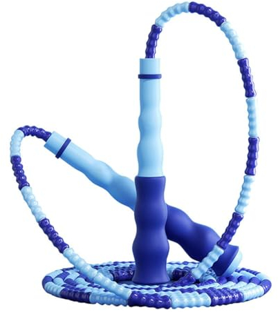 BZKSER Springseil - 1 pcs Jump Rope mit Weichen Perlen Verstellbare Ohne Gewirr Springschnur Workout Fitness Boxen Springseil Schulsprungseil für Männer Frauen Kinder(2.8M)