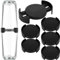 MENIBBLER 6Pcs Coffee Mug Holder, Adjustable Expandable Coffee Cup Stacker Space Saving Coffee Mug Holder Reusable Coffee Cup Holder Stacker for Teacups Glassware Kitchen Cabinet Pantry(6PCS,black)