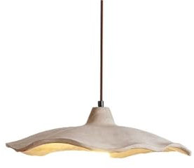 MODEBHD Pendelleuchte Lotusblüte aus Beton, Deckenleuchte aus Zement Grau, Moderne Beleuchtung der Mitte des Jahrhunderts, Kronleuchter Lampe für Schlafzimmer, Nachttisch, Küche, Insel