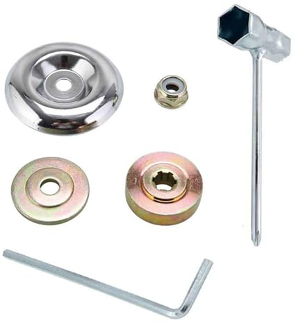 Ellxen 6 Stück Ersatzteile für Motorsense Getriebe Strimmer Teile, Universal Metall Freischneider Zubehör, Rasenmäher Ersatzteile für Rasenmäher Bewässerungsmaschine Trimmer