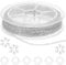 COMNICO 16.4ft Stainless Steel Chain 2.4mm Jewelry Cable Link Chain Roll DIY Craft Supplies Findings with 20pcs Lobster Clasps 50pcs Jump Rings for Making Necklace Earring Bracelet (Silver)