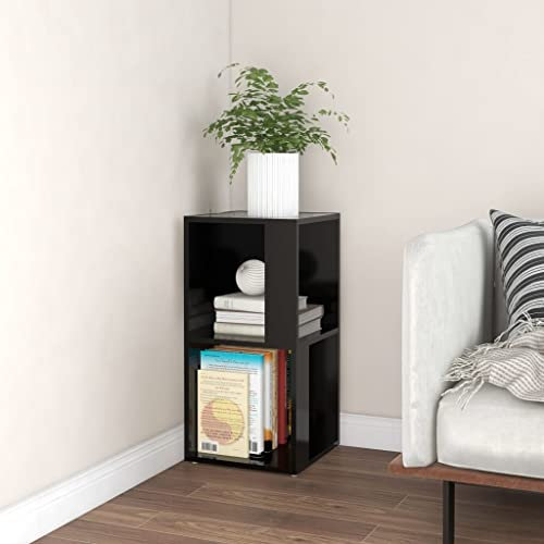 Genérico Wenjingqi-809018 Eckschrank, Sperrholz, Schwarz, 33 x 33 x 67 cm