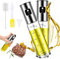 Souvik Ölsprüher für Speiseöl, 100ml Ölsprüher Glas, oil sprayer, airfryer öl spray, Ölsprüher für Heißluftfritteuse Küchen-Olivenölsprüher für Salate, Grillen, Backen,speiseöl öl spray (2er-Pack)