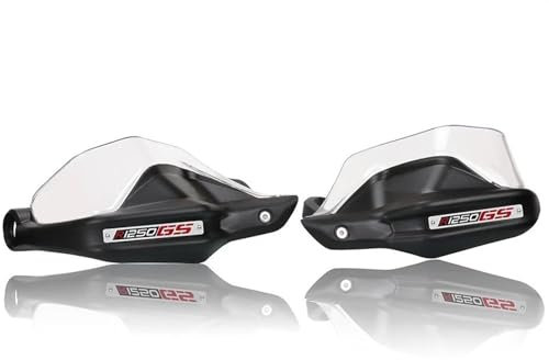 VQLDPX Set Motorradhandschützer Schild Lenkerschützer Windschutz Für R 1200 GS ADV R1200GS LC F850GS Adventure F750GS R1250GS GSA Windschutzscheibe(Schwarz15)