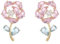 Ohrringe Mit Nischendesign Und Zirkonia-Intarsien(M)
